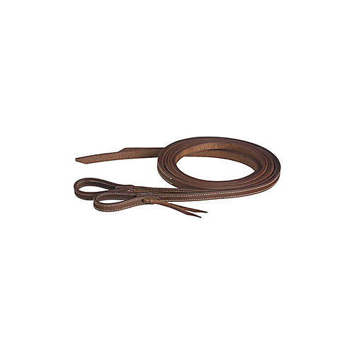 Tough1 5/8in x 8ft Dbl/Stich Harness Split Reins
