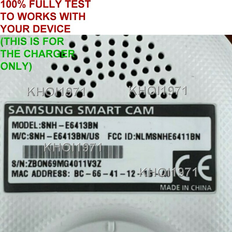 WALL AC power adapter for Samsung SmartCam SNH E6413BN wireless SECURITY CAMERA