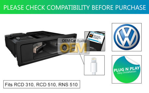 VW MDI iPod iPhone lead, VW Polo lightning cable connection, Media In adapter