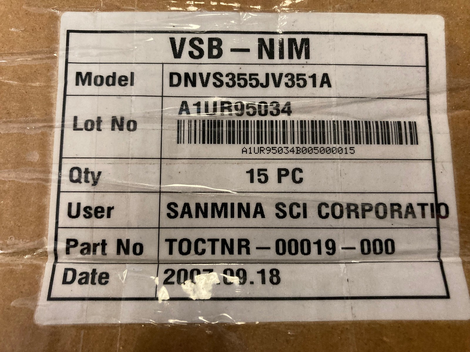TOSHIBA TV TUNER DNVS355JV351A TOCTNR-00019-000 NIB 12 AVAILIBLE LOW $$$