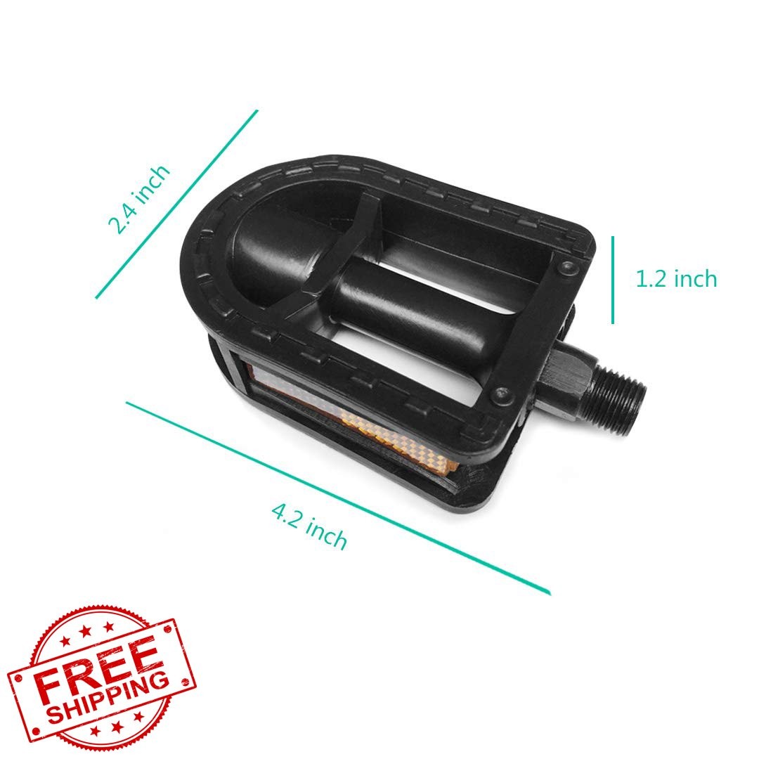 N3od3er Kid's Bike Pedals 1/2-Inch Resin 12"/14" Wheels