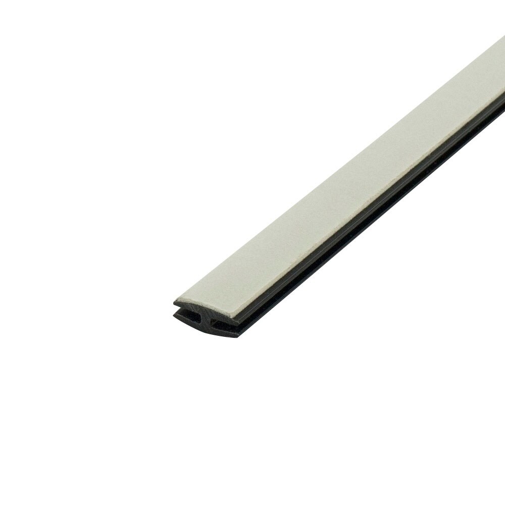 Outwater 1/16" Blk Rigid PVC H Channel Divider w/ Adhes - Size Options