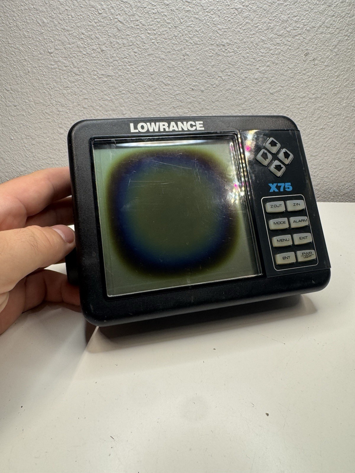 Lowrance X75 X 75 Head Unit (Sun Damage)