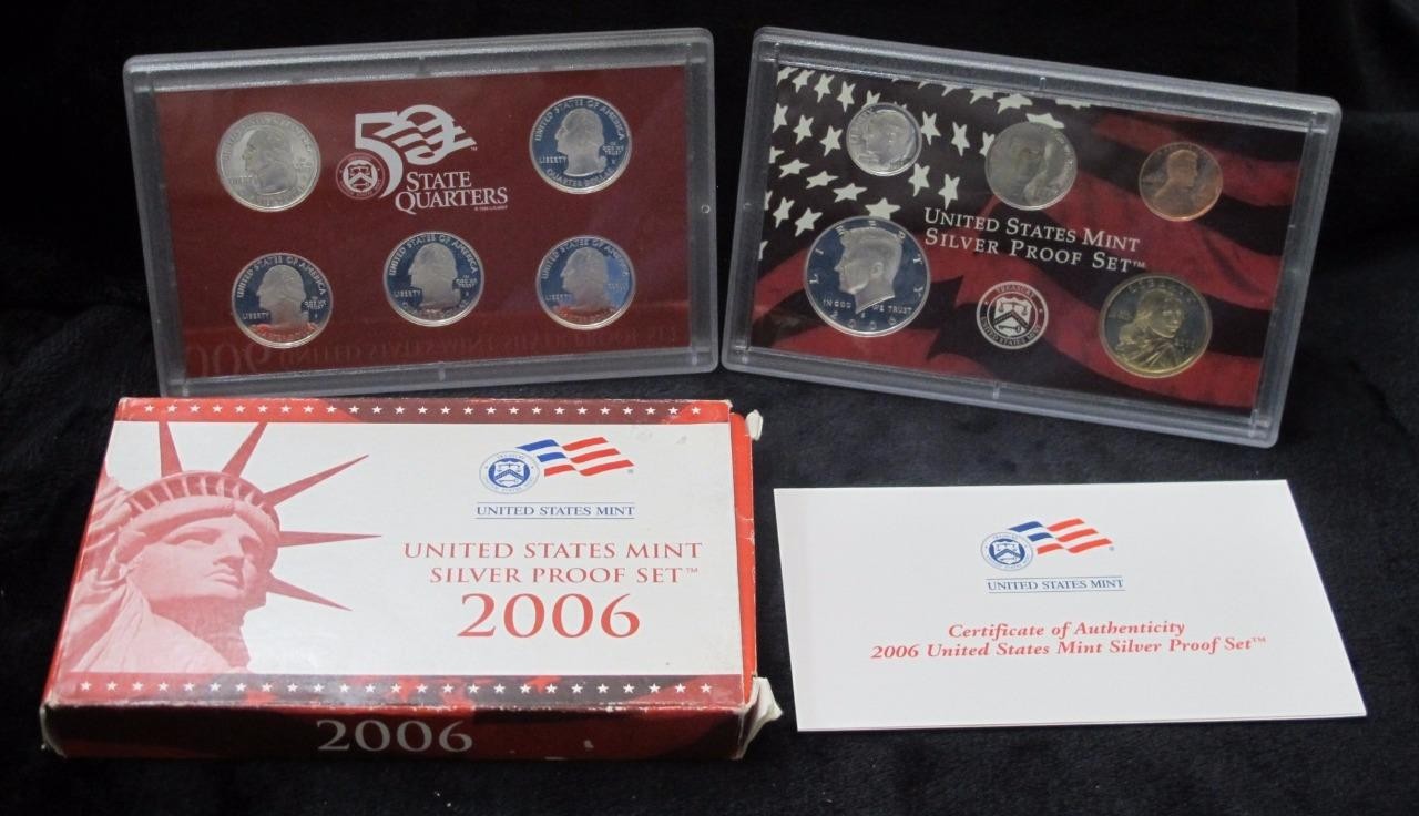 2006 United States Mint Silver Proof Set * 11 Coins * 90% Silver * Beautiful!