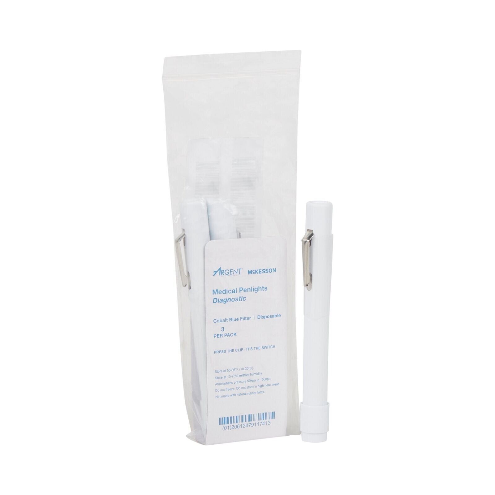 MCK-Penlight McKesson White Light with Cobalt Filters 4-1/2 Inch Disposable