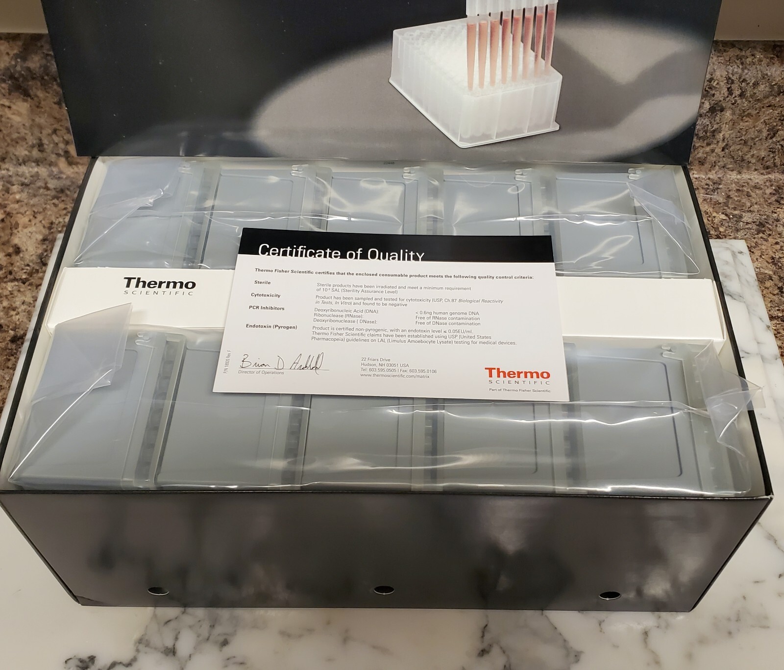 THERMO Matrix Pipette Sterile Tall Tip 7632 30ul 40mm 10 Racks 960 Total Tips