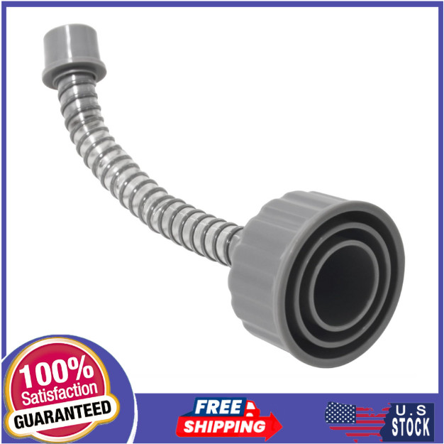 A/C Drain Lines Cleaner Tool in Wet Vac Attachment To Unclog, Gray