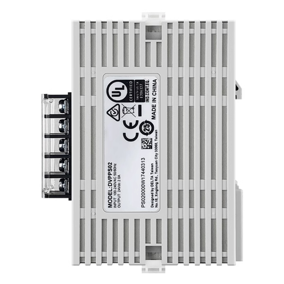 DELTA Switching Power Supply Module PLC Guide rail type DVP-PS02