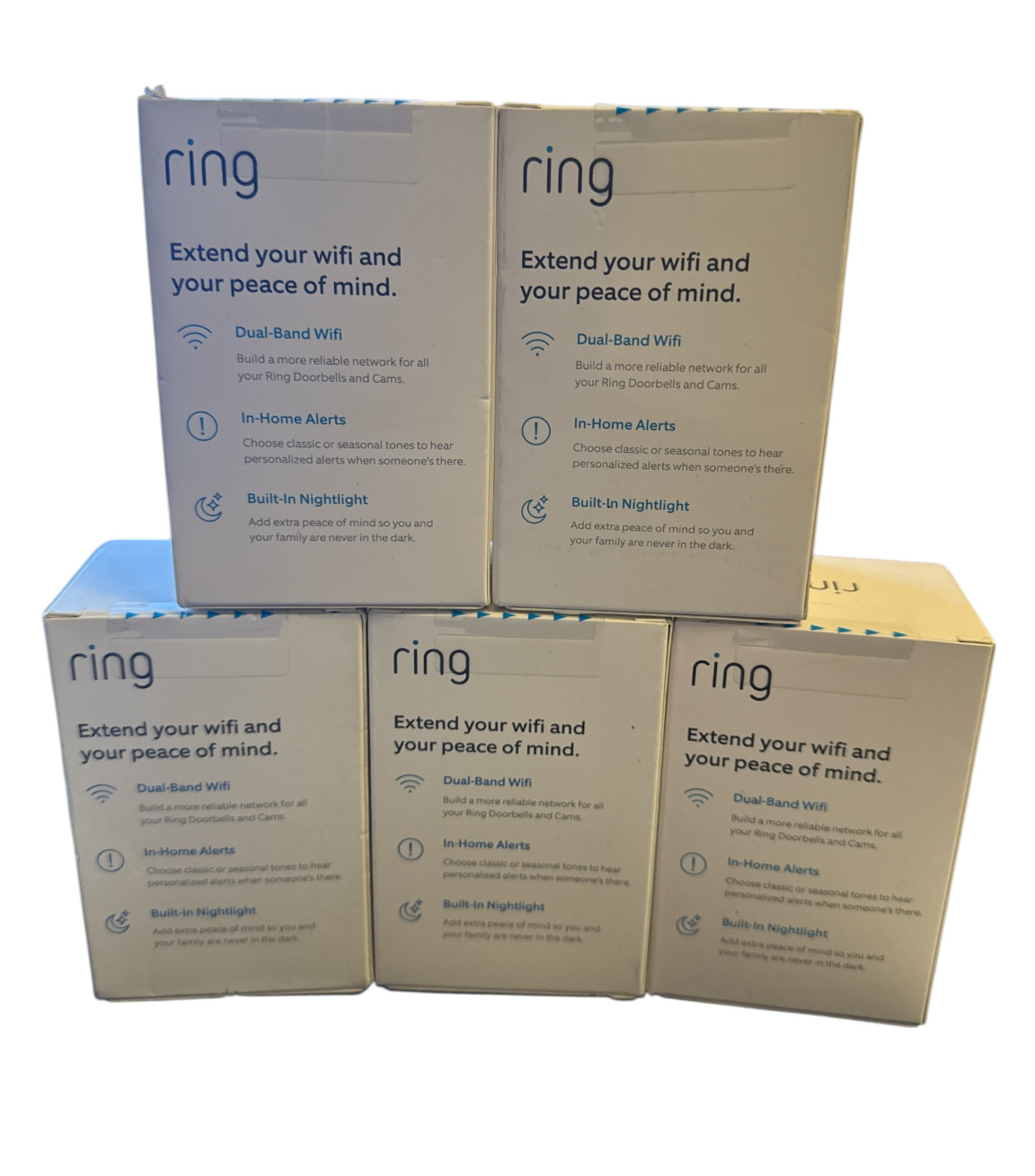 Ring Chime Pro Wifi Extender and Chime for Ring Devices (Five Pack)