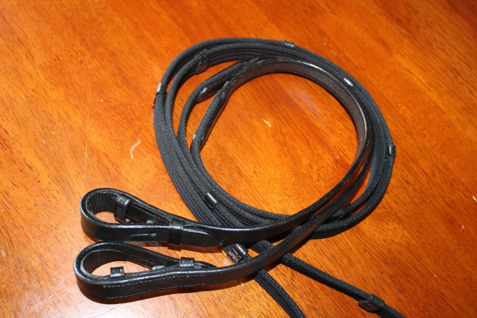 54" Equi Royal Webbed Reins Black