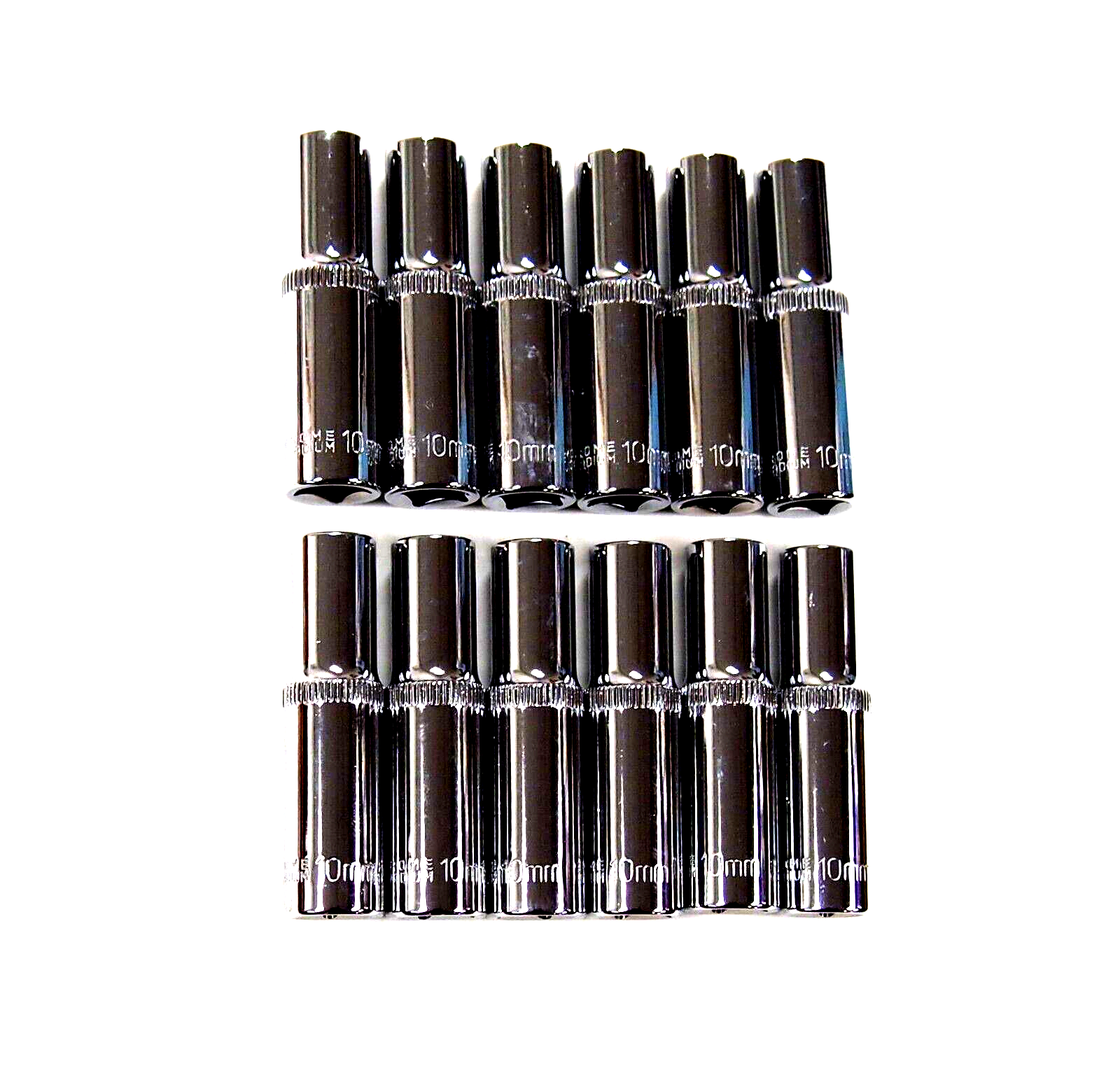 12 PC 3/8" Drive 10 mm Deep Socket 6 Points Metric Chromed CRV
