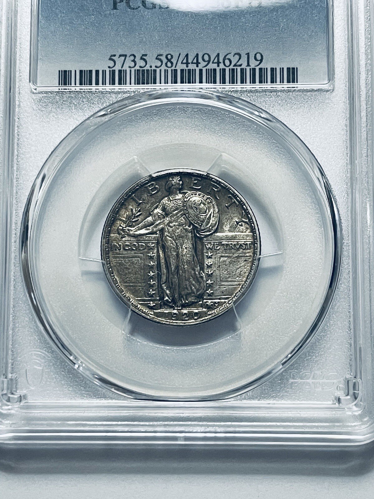 1920 Standing Liberty Quarter PCGS AU58FH