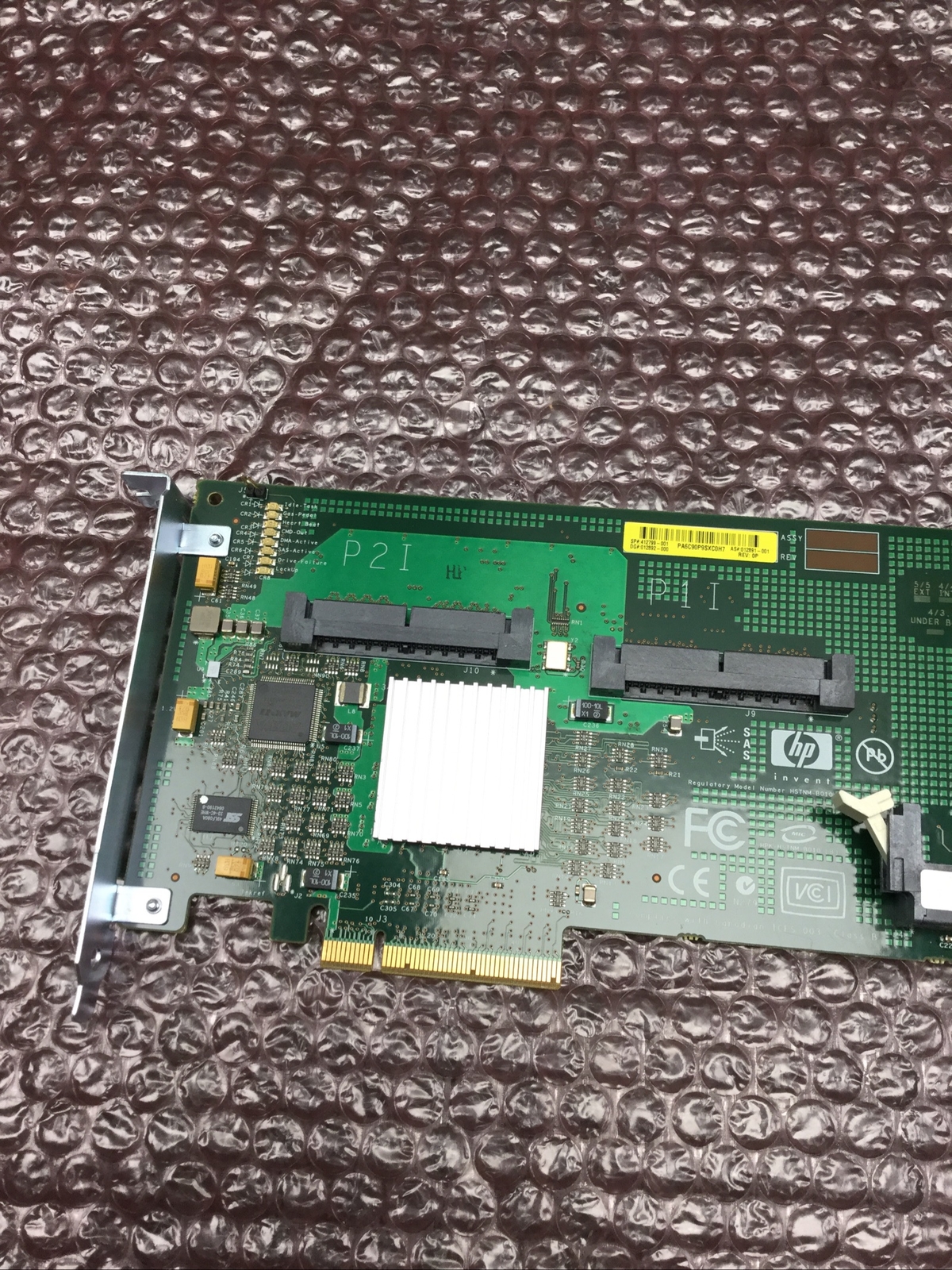 Used 412799-001 HP Smart Array E200 PCI-e 8-Port SCSI-SAS Controller Card