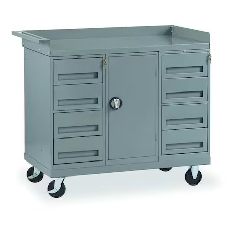 Tennsco Mb-7-2545 Mobile Service Bench, 48 In. L, 25 In. W