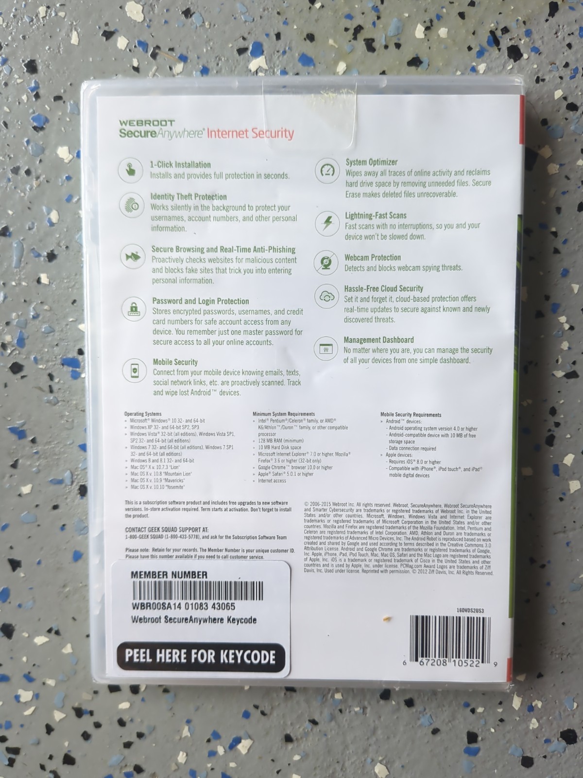 Webroot SecureAnywhere Internet Security 3 Devices Windows Mac Android iOS