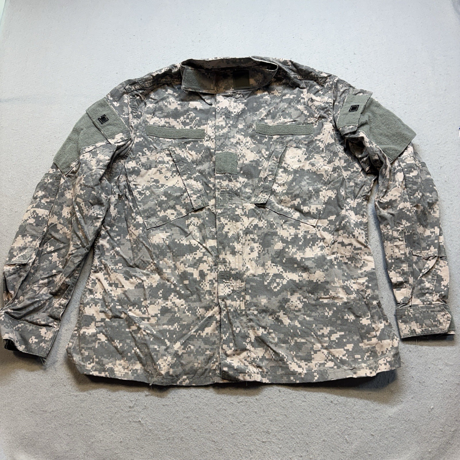 ACU US Army FRACU Digital Camo Jacket Sz L Regular Ripstop Coat Combat Uniform