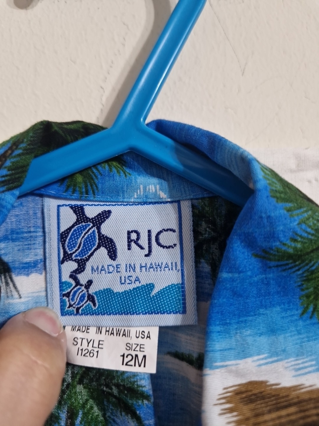 RJC Baby Boys Shirt Size 12months Made In Hawaii Style 1261 100% Cotton Surfer