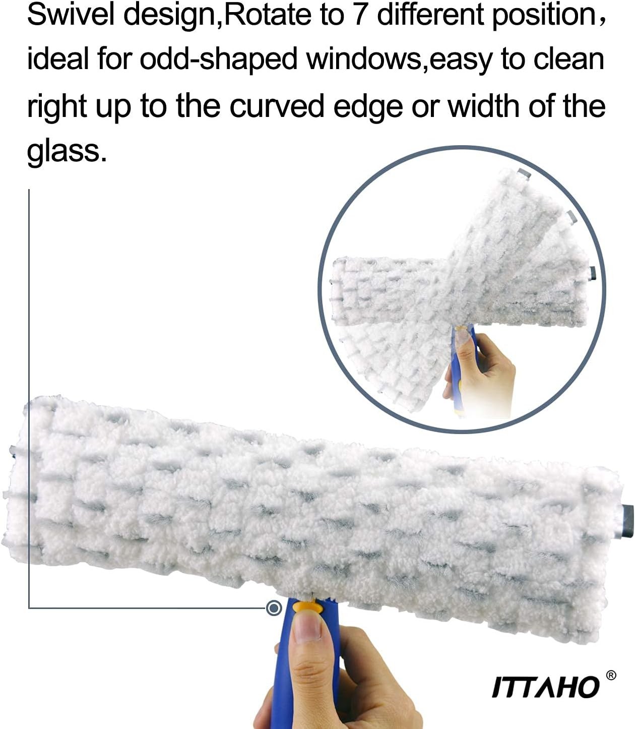 60" Window Squeegee Cleaner 2 in 1 Window Cleaning Tool Kit Window Washing Kit
