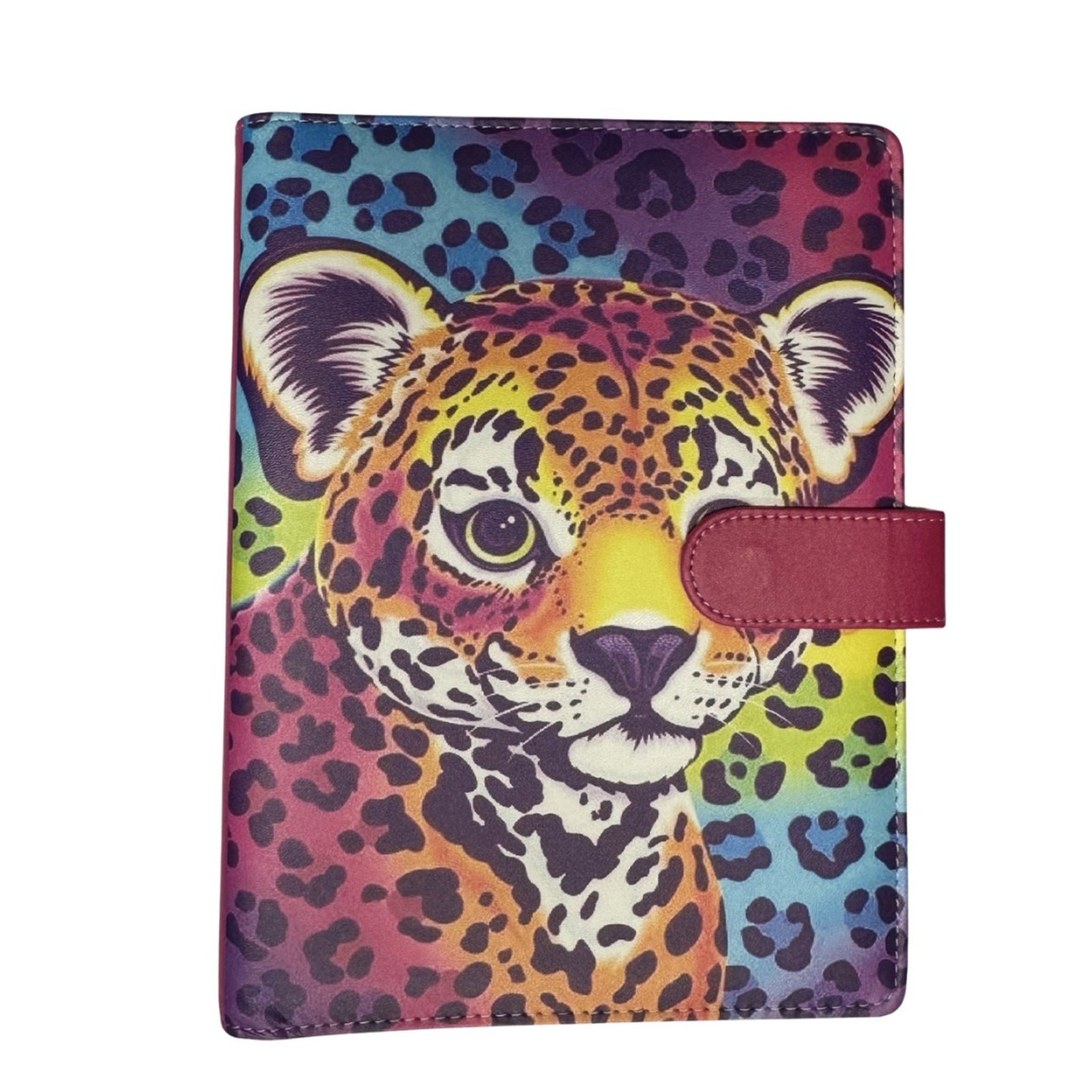 Lisa Frank Leopard A5 Binder with printed paper