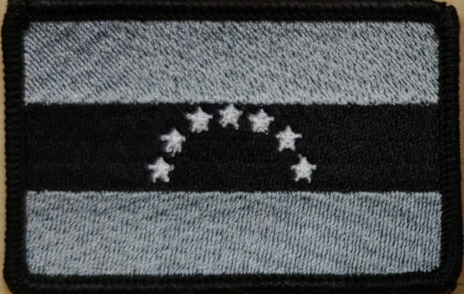 VENEZUELA Flag Patch W/ VELCRO® Brand Fastener Tactical  Morale Gray Version #2