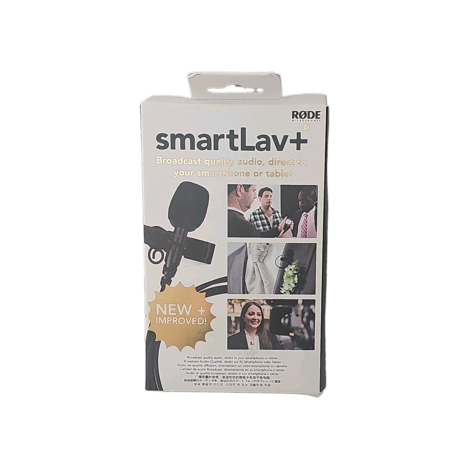 Rode smartLav+ Lavalier Condenser Microphone for Smartphones Tablets Open Box