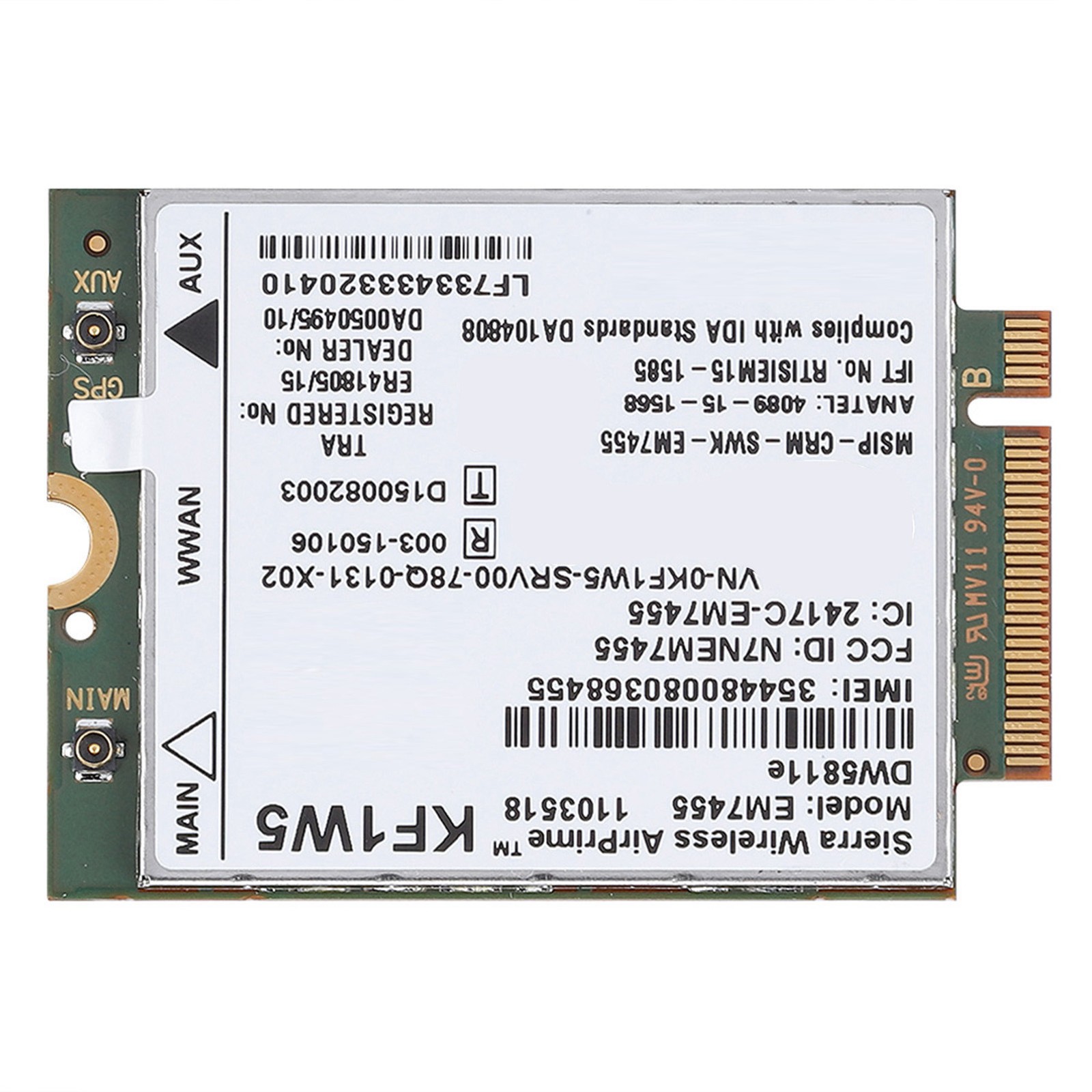 Replacement Wireless EM7455 Card Module - LTE Support For Premium