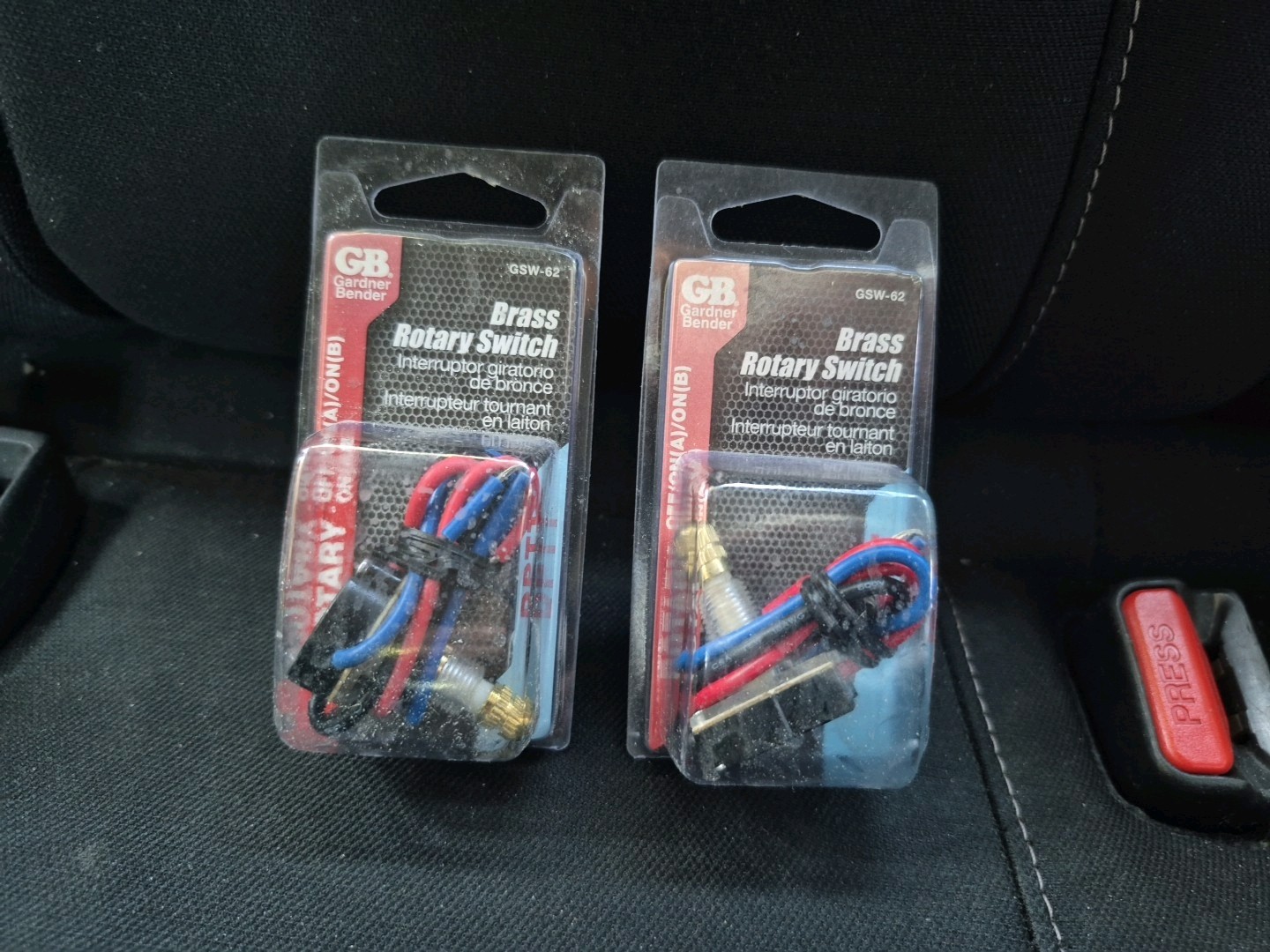 Gardner Bender 6 amps Double Pole Rotary Switch Brass 2 pack Gsw-62