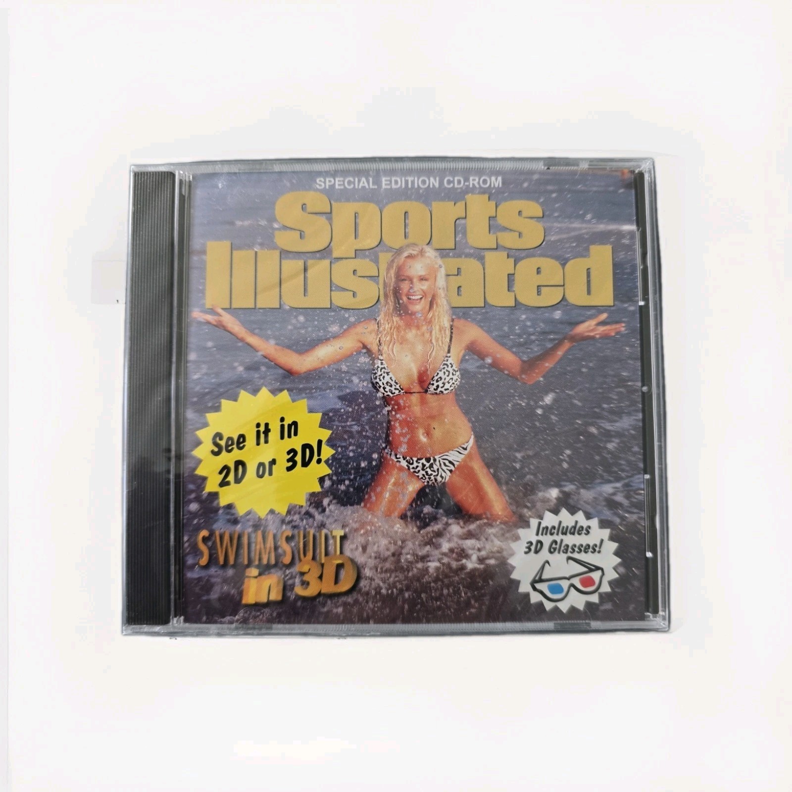 Vtg Sports Illustrated Swimsuit In 3D (PC CD-Rom 2001) Razor 3D Glasses SEALED