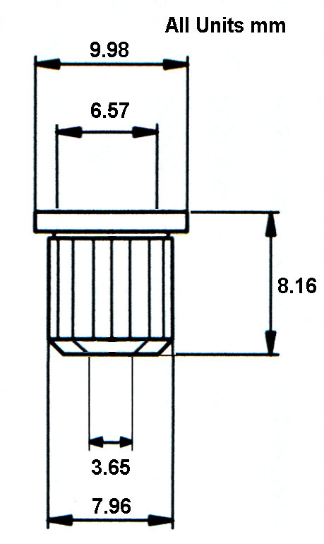 6 Chrome Guitar String Through Body Ferrules #1