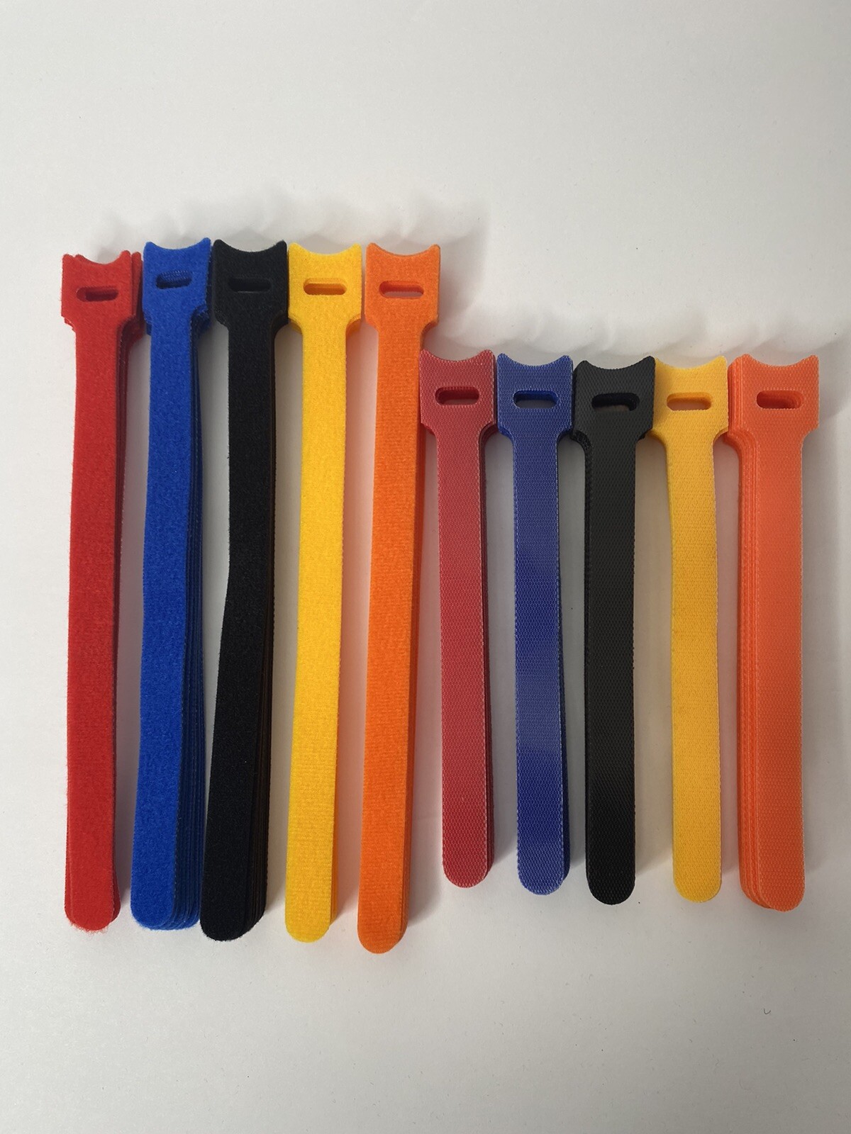 100pcs(total) Hook & Loop Multi Purpose Reusable Cable Ties (50) 6" & (50) 8"