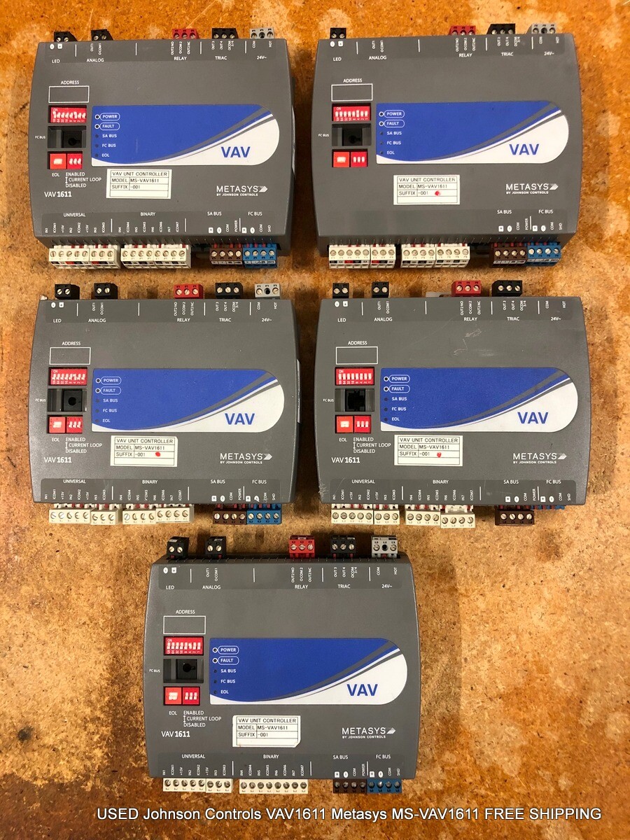 USED Johnson Controls VAV1611 Metasys MS-VAV1611 FREE SHIPPING