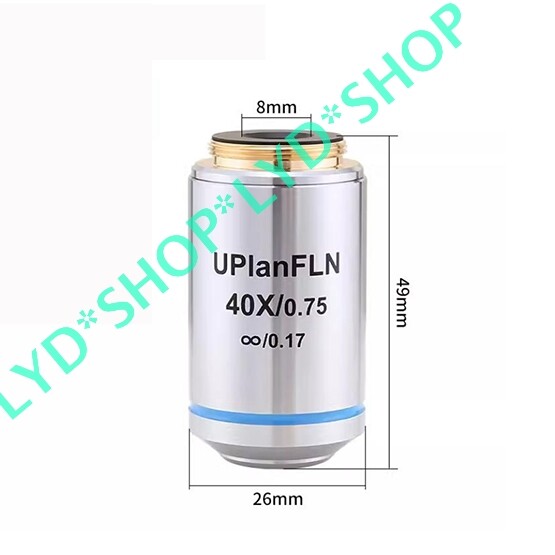 1pc New UPlanFLN 40X/0.75 ∞/0.17 Semi Apochromatic Microscope Objective Lens