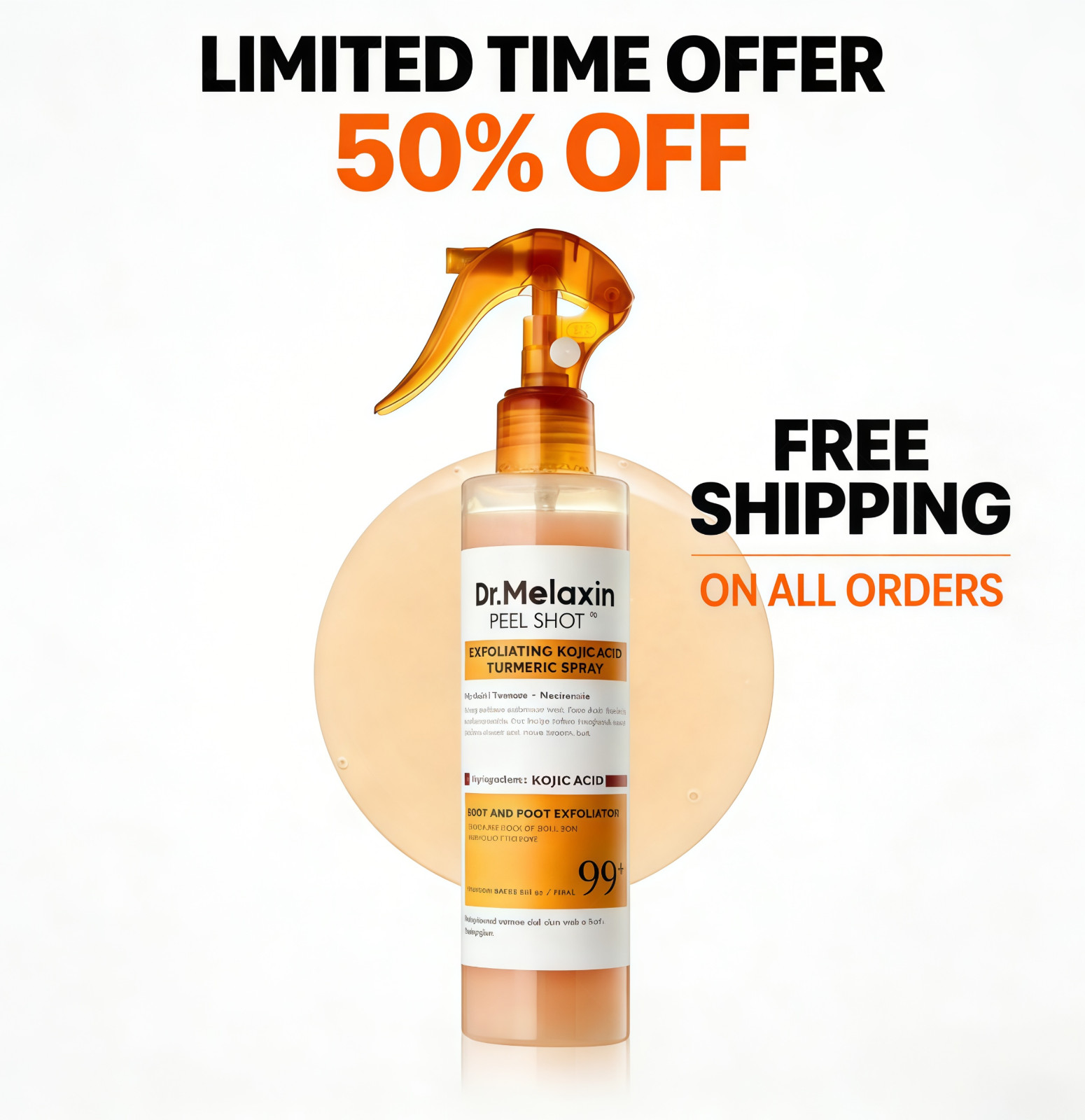 [US Seller] Dr.Melaxin Peel Shot Exfoliating Kojic Acid Tumeric Spray 200ml
