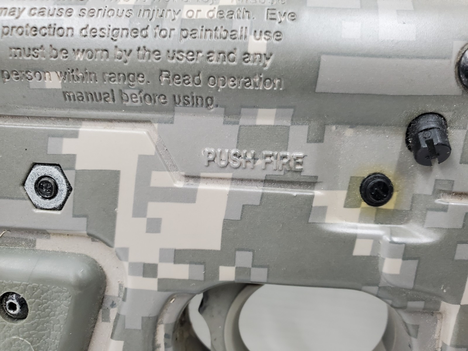 ALPHA BLACK PAINTBALL MARKER (132489-3 AR BY27)