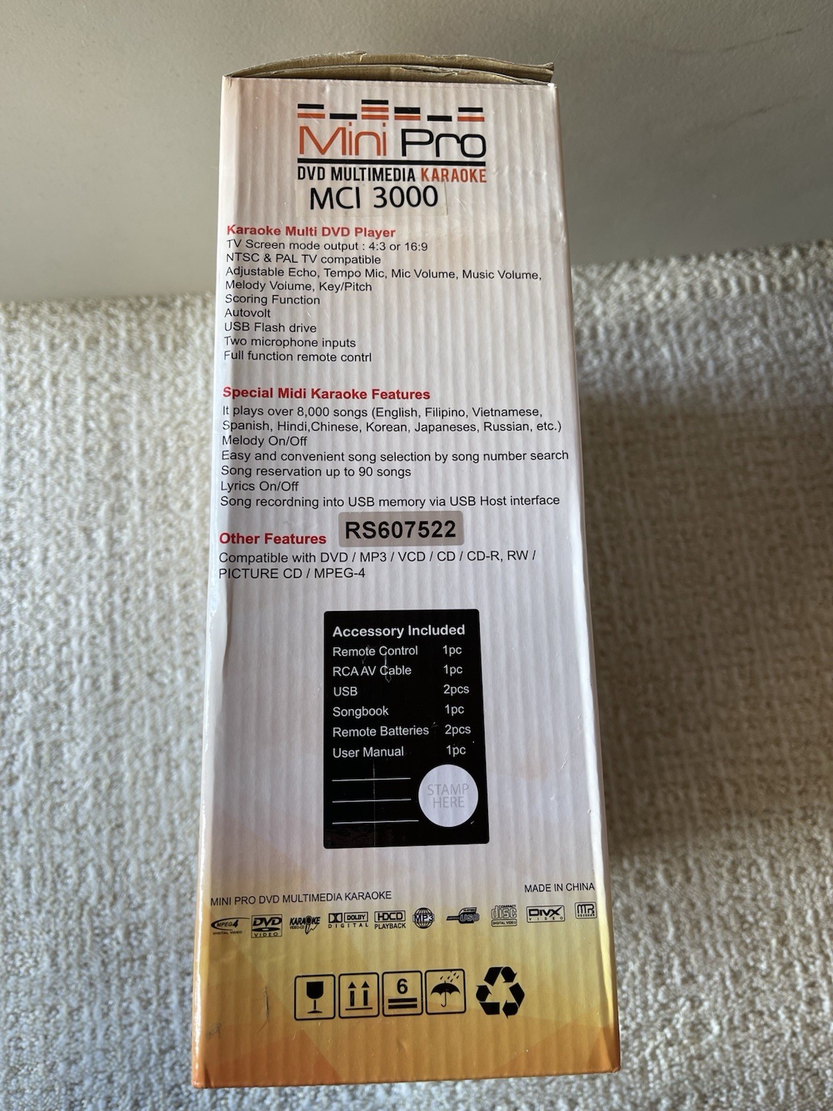 MediaCom MCI 3000 Mini Pro DVD Multimedia Karaoke system
