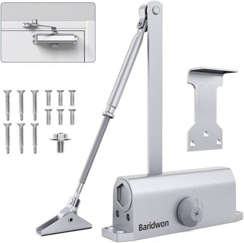 Door Closers Commercial, Heavy Duty Door Closer No Slam, Hydraulic Door Soft Clo