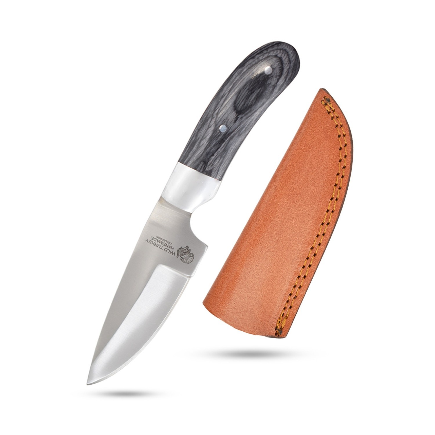 7.5" Wild Turkey Full Tang Fixed Blade Tactical Survival Knife w/ Sheath