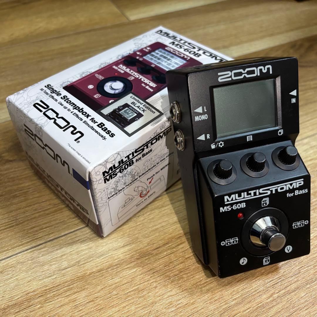ZOOM MS-60B Black Bass Multi-Effects Pedal Limited Color Used