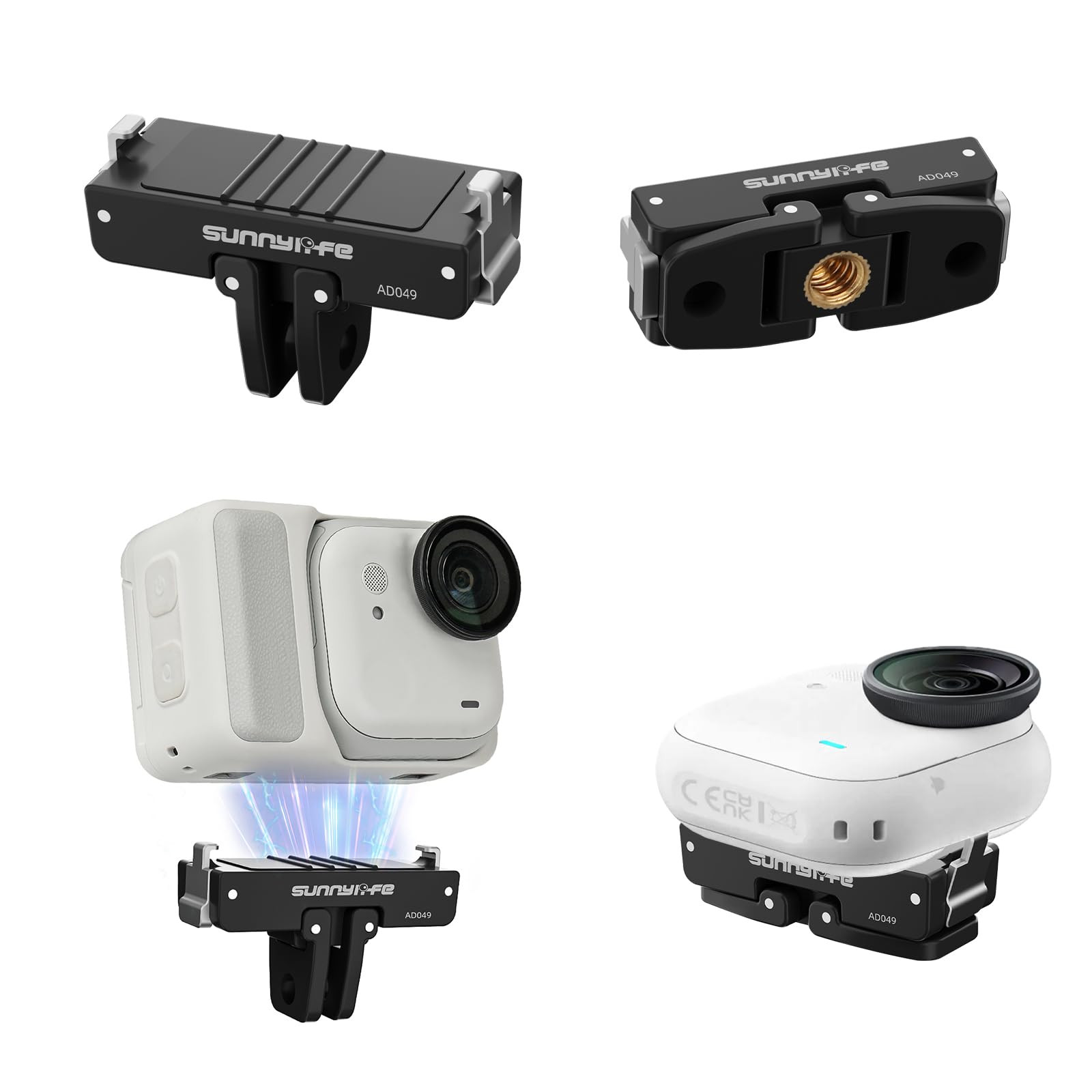Magnetic Quick Release Adapter Mount for Insta360 GO Ultra Camera
