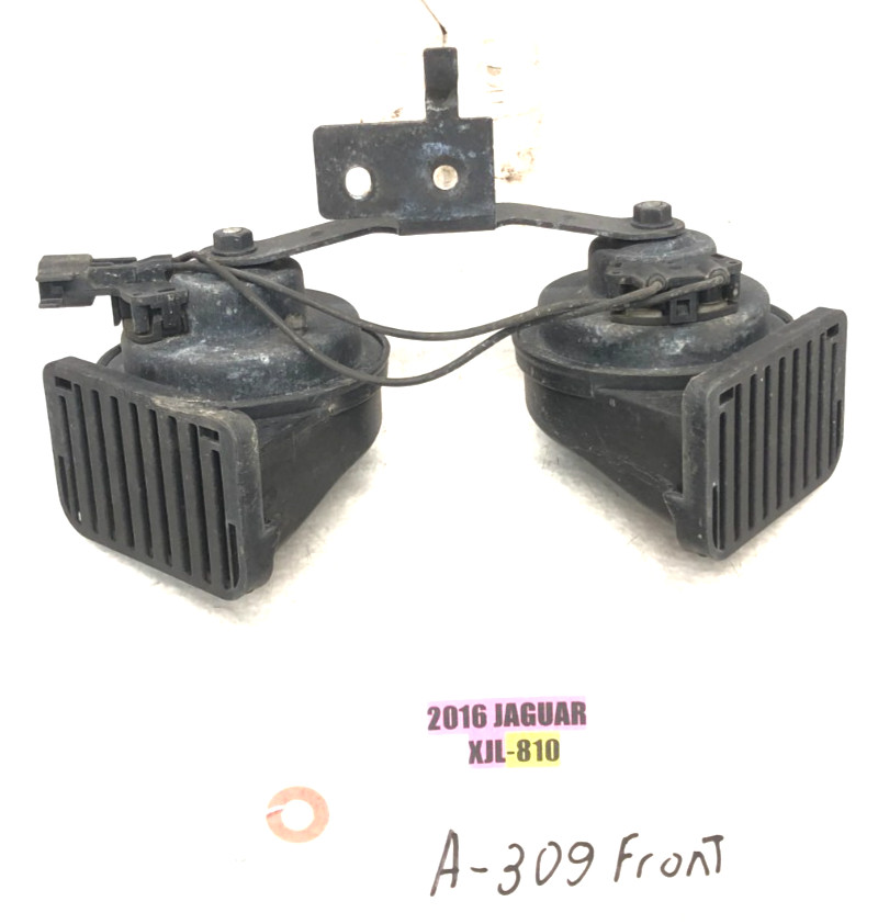 2013-2019 JAGUAR XJ XJL XJR FRONT HIGH LOW PITCH TONE HORN SIGNAL SET X2 OEM
