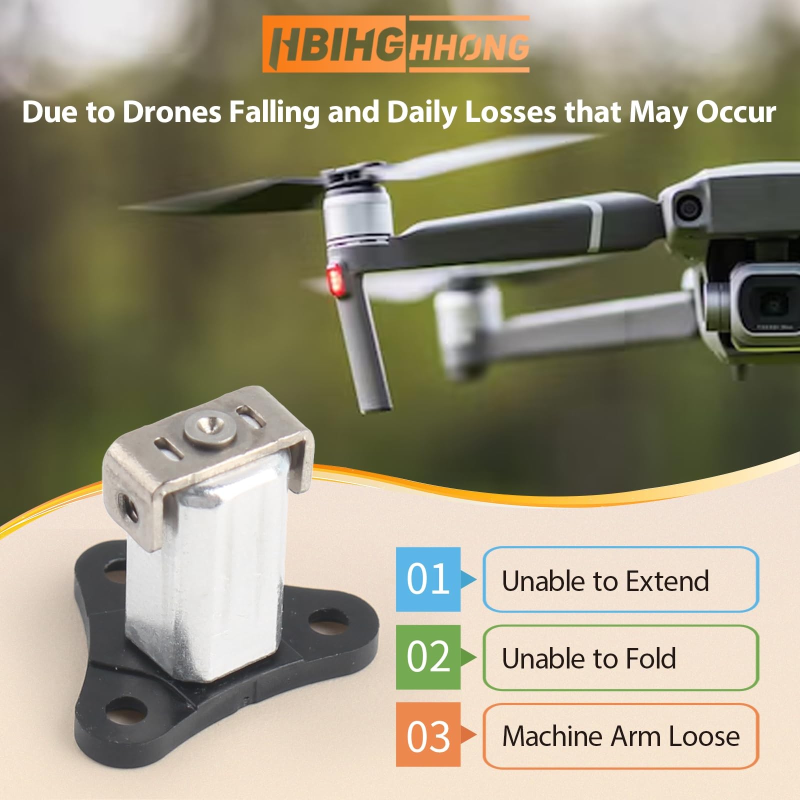 Front Arm Axis Replacement for DJI mini 4 pro/Mini 3 Hinges Arm...