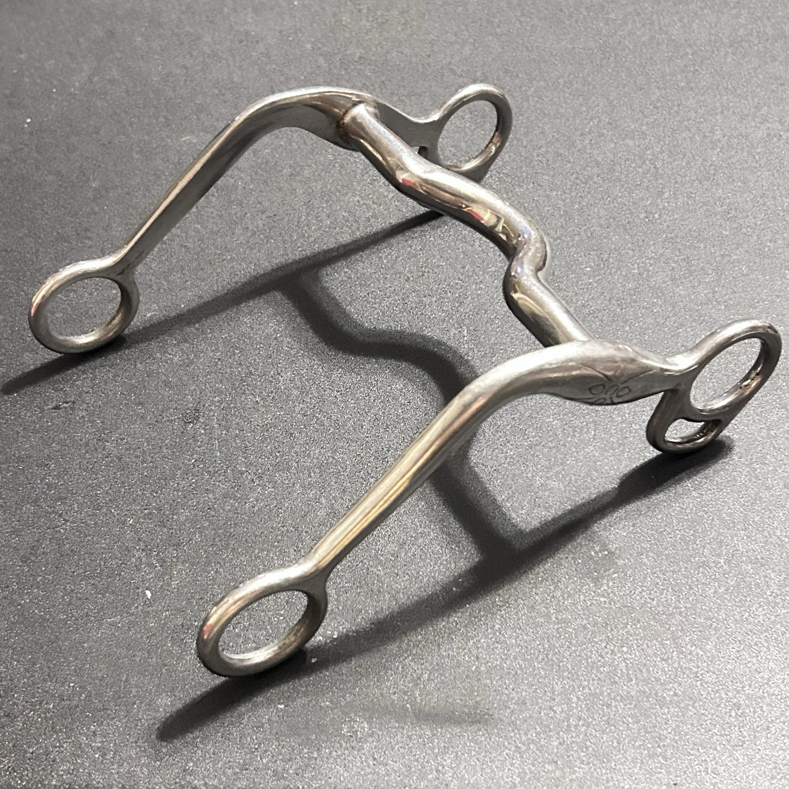 Lady Leg Partrade SS Engraved 5” Curb Bit Western Reining Cutting Horse