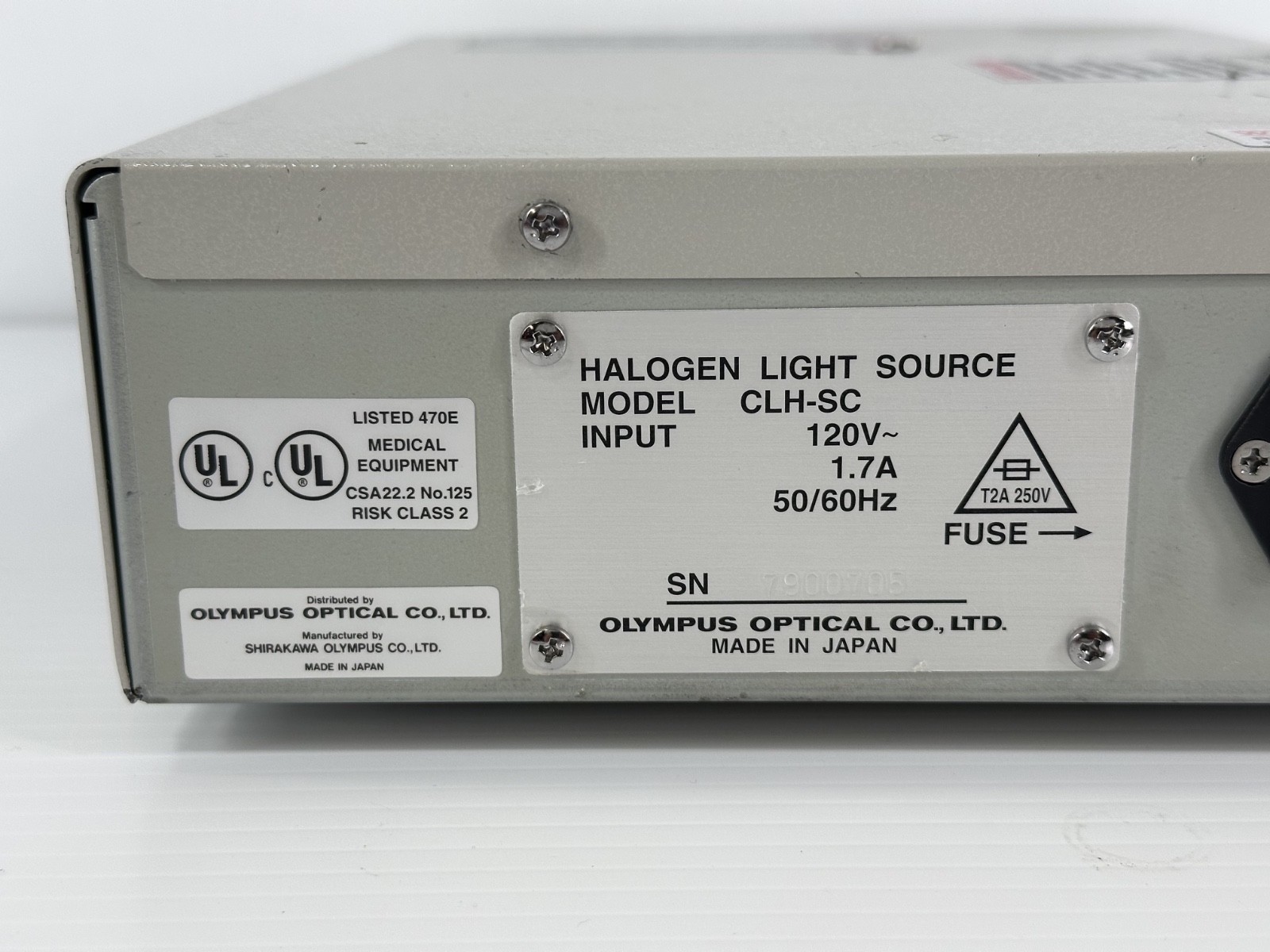 Olympus CLH-SC Halogen Light Source Illuminator 120V