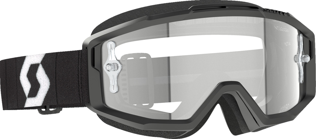 Scott USA Split OTG Goggle Black/White Clear Lens Over Glasses
