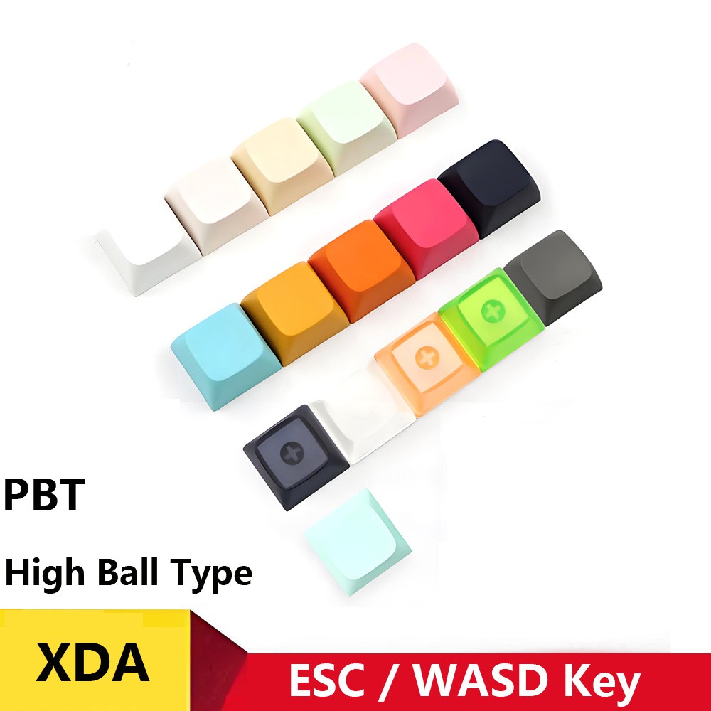 XDA Profile Blank Keycaps PBT R4 Keycap for MX switches Mechanical Keyboard-