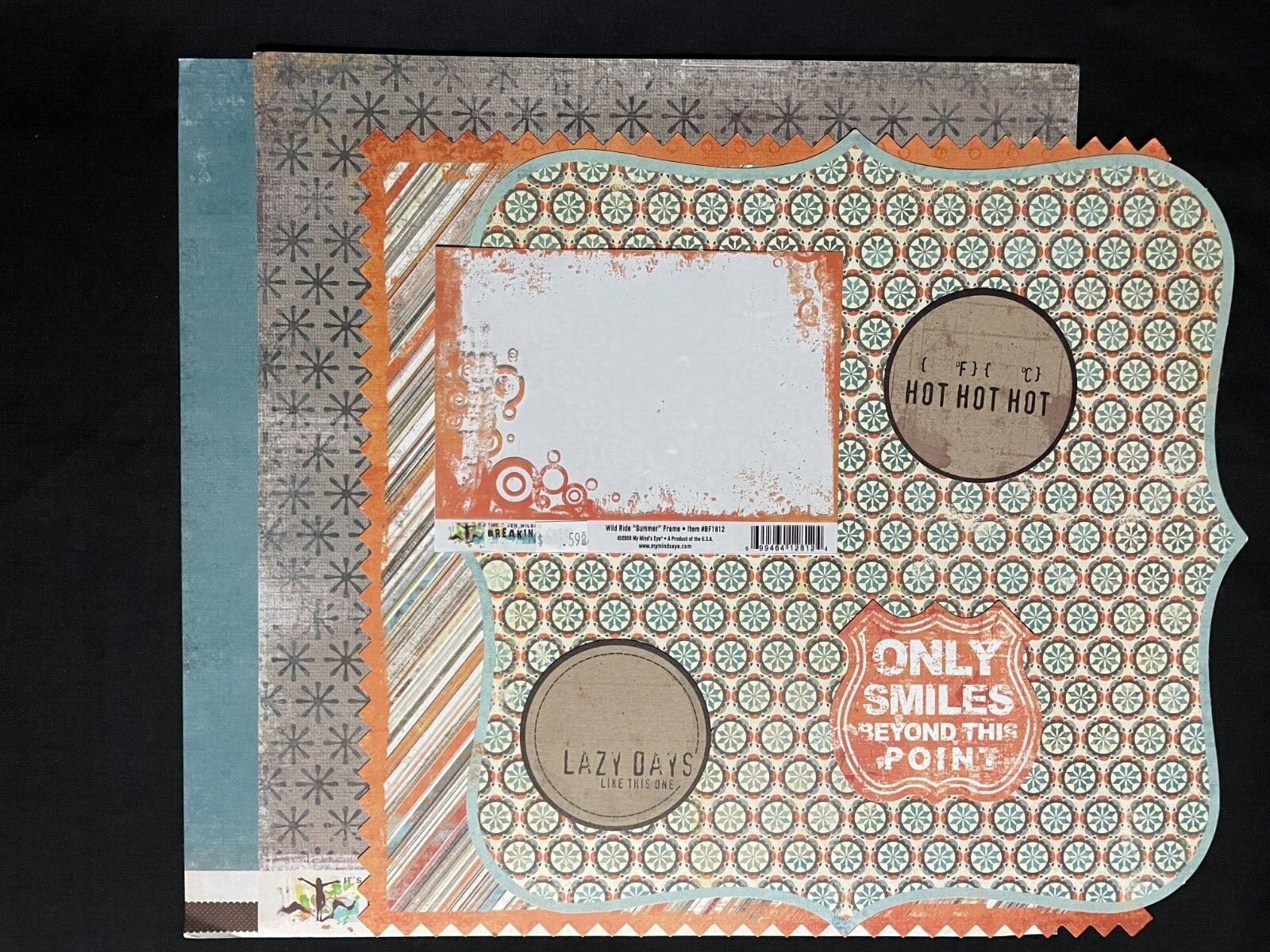 MME BREAKING FREE "WILD RIDE" 12X12 DS HEAVY PAPER, DIE CUTS, TAGS, TRANSPARENCY