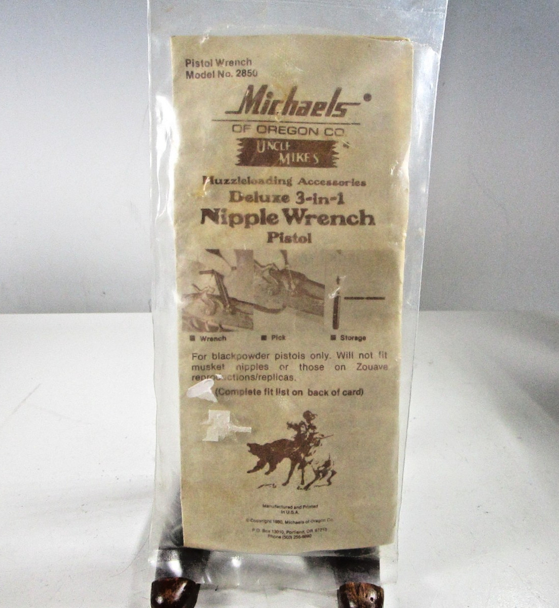 Michaels of Oregon Deluxe 3 in 1 Nipple Wrench Pistol Muzzle Loading Accessory