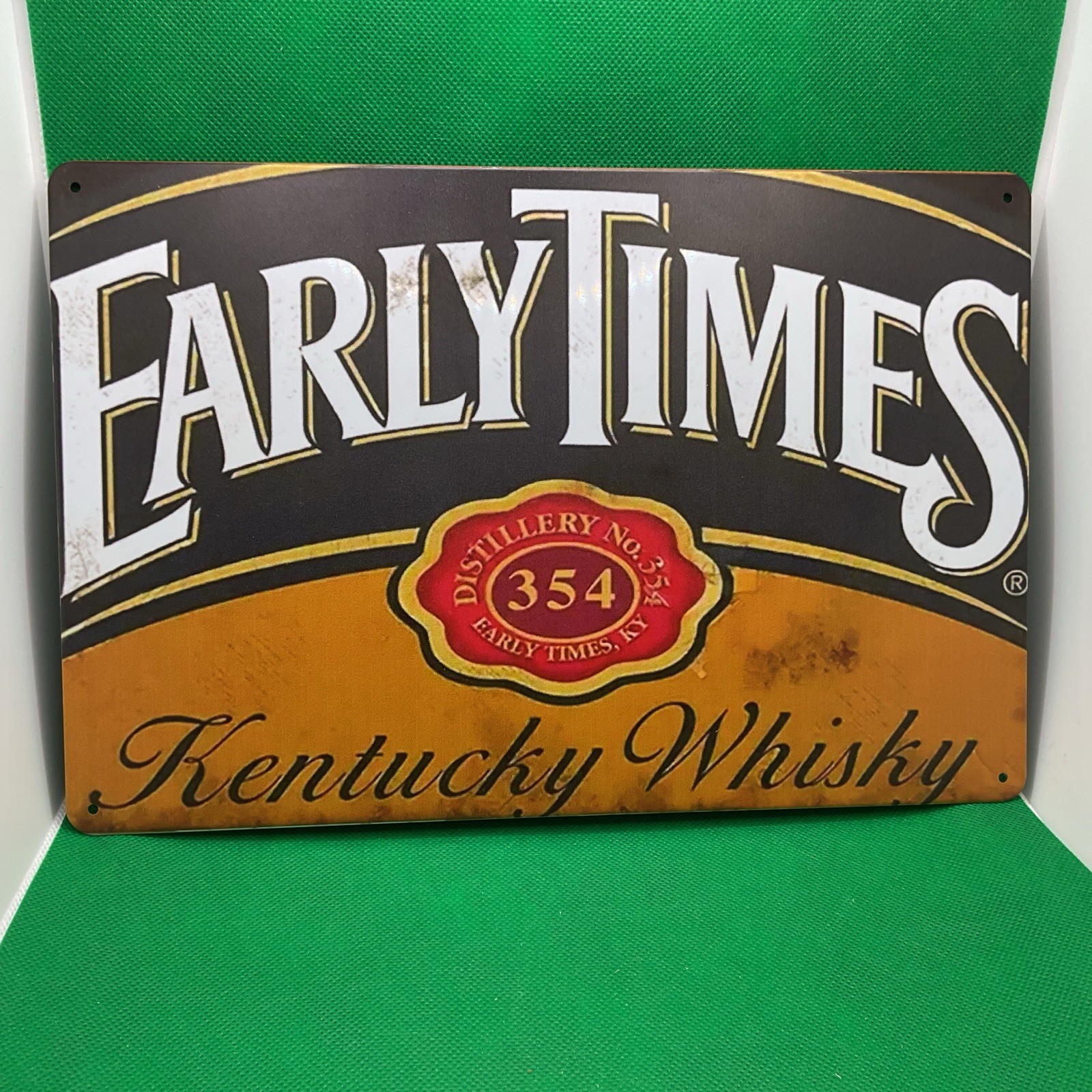 Early Times Kentucky Whisky- Metal Sign for Bar/Man Cave/Garage/Game Room/Office