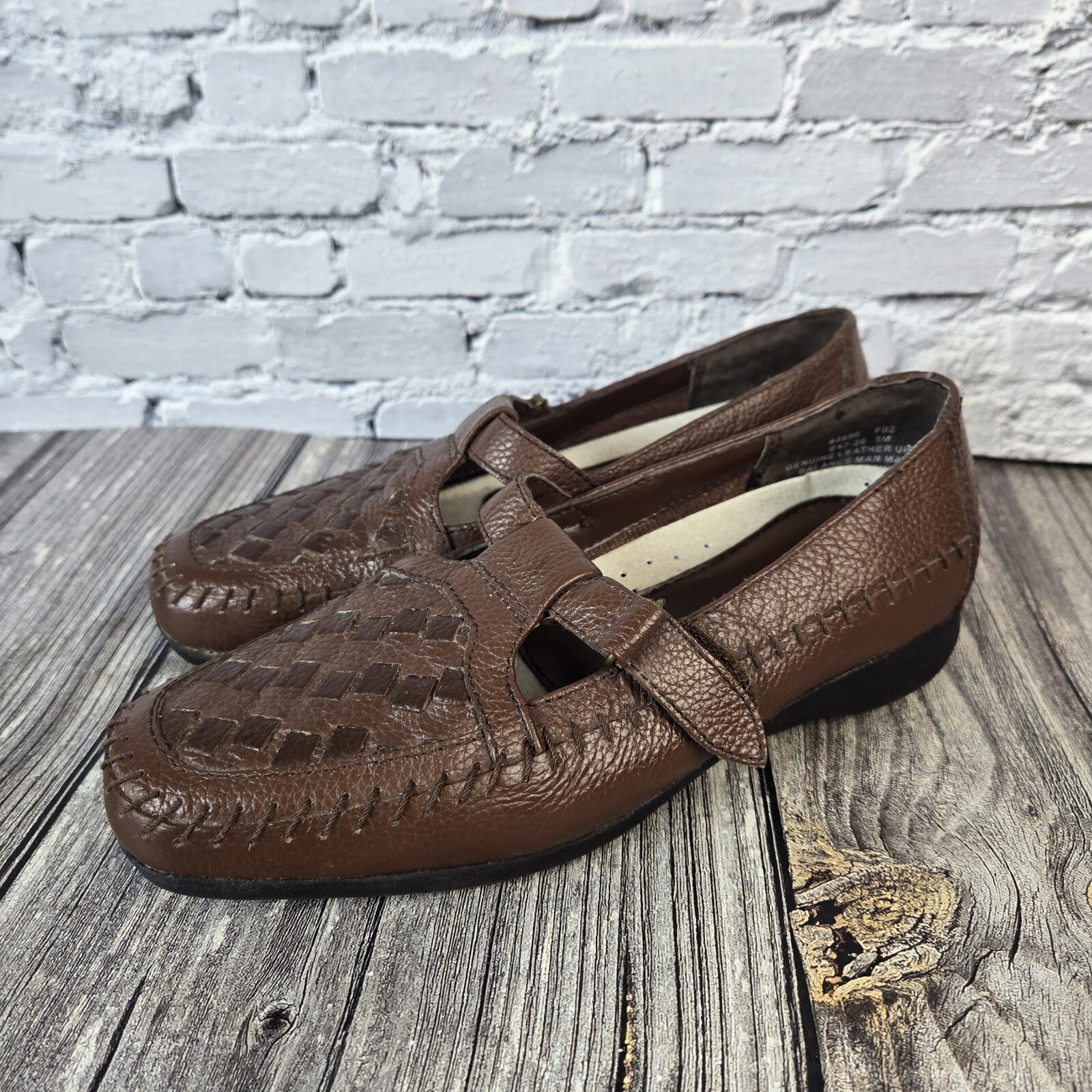 Mushrooms Women's Sz 5M Shoes Genuine Leather T Strap Comfort Soul