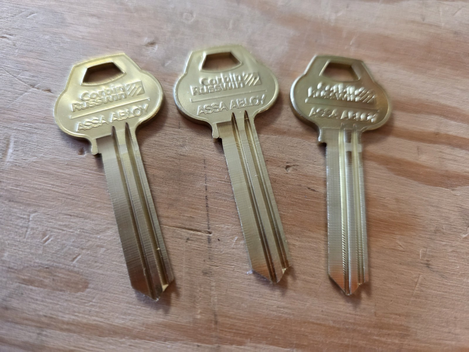 Corbin Russwin Assa Abloy 59A1 Blank Key Lot Of 3